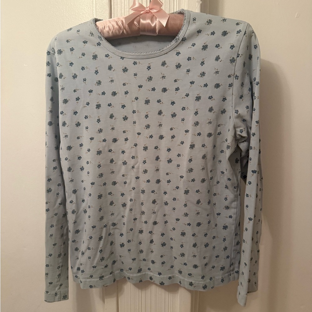 High Sierra Light Blue Floral Shirt